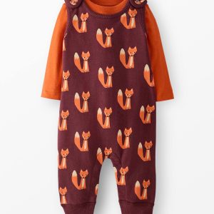 Baby French Terry Tee & Overalls Set