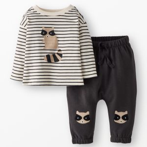Baby Long Sleeve T-Shirt & French Terry Pants Set