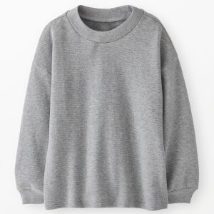Long Sleeve Oversized Waffle Crewneck