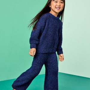 Marshmallow Fleece Sparkle Sweater & Pants Set