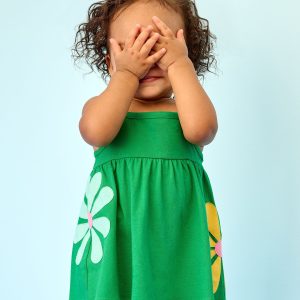 Baby Sleeveless Flower Dress & Bloomers Set