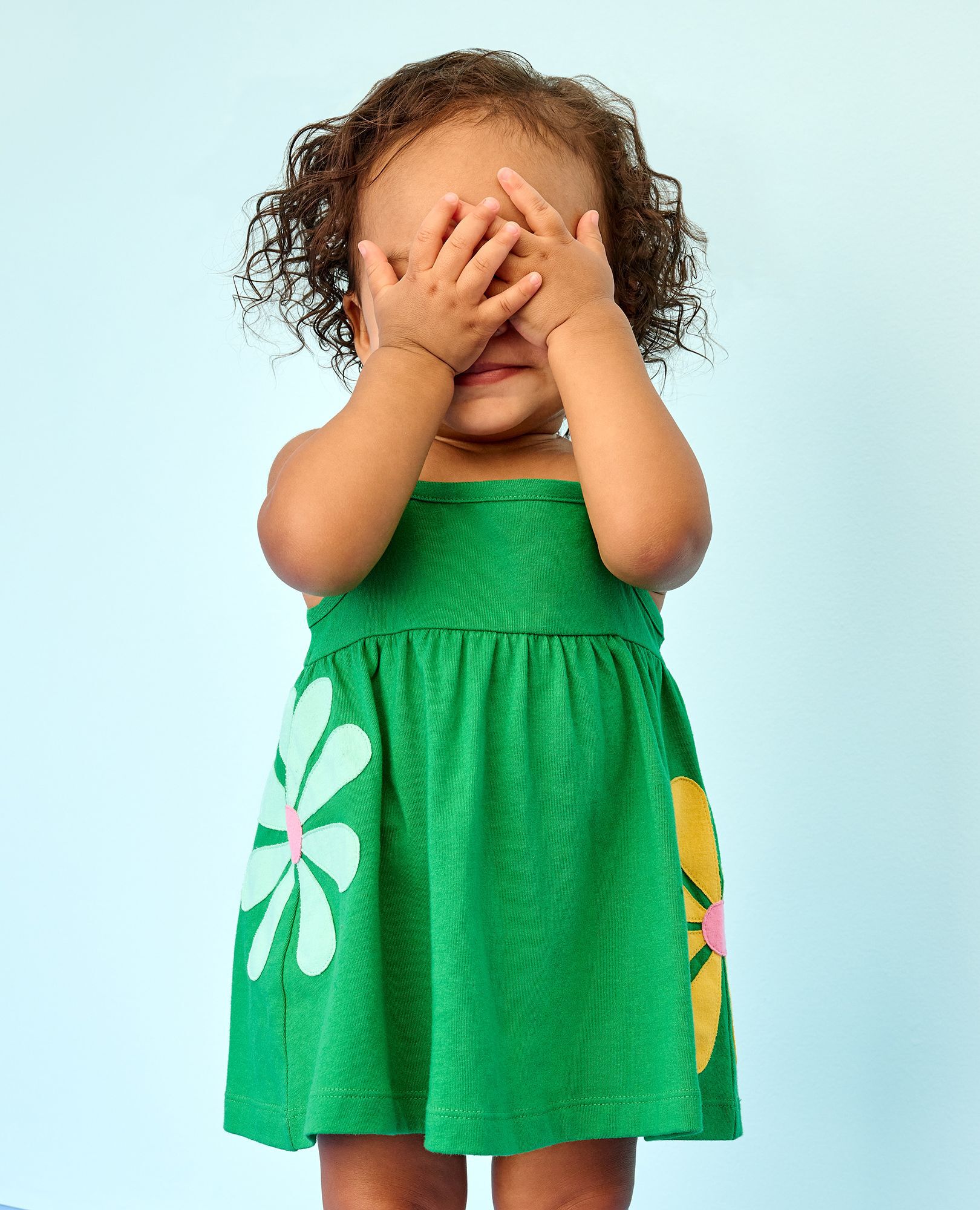 Baby Sleeveless Flower Dress & Bloomers Set