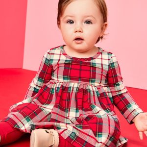 Baby Long Sleeve Skater Dress & Leggings Set