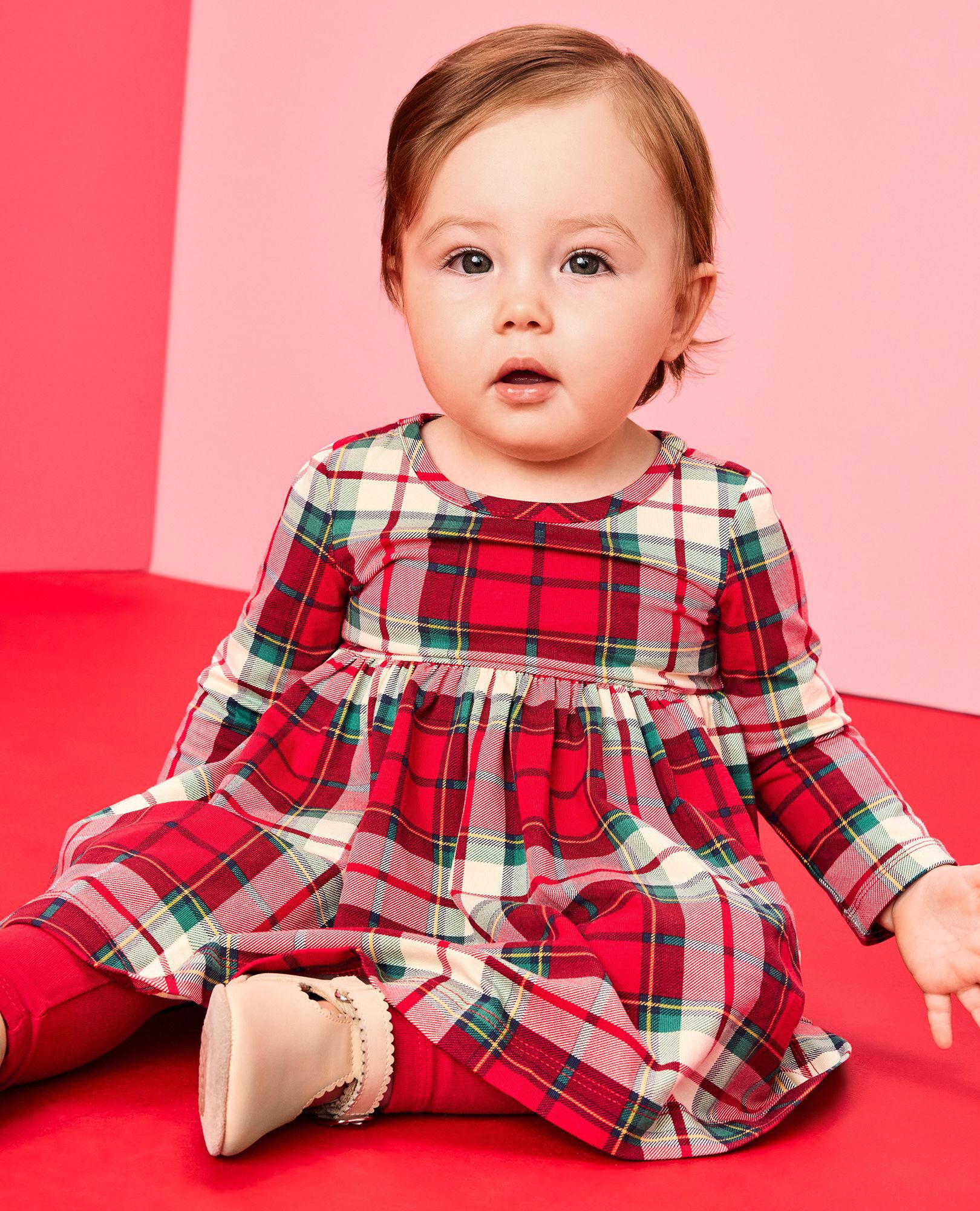 Baby Long Sleeve Skater Dress & Leggings Set