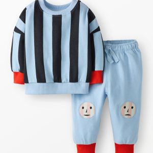 Baby Dusen Dusen French Terry Sweatshirt & Sweatpants Set