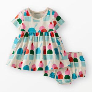 Baby Pocket Dress & Bloomers Set