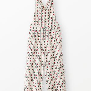 Holiday Twill Wide Leg Overalls