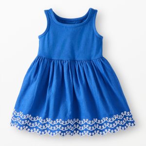 Baby Sleeveless Embroidered Tiered Dress