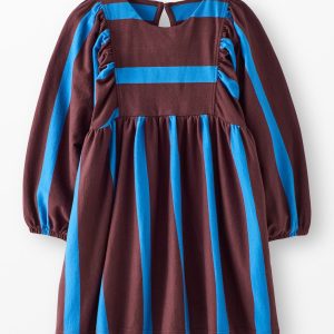Long Sleeve Striped Dress with Pockets