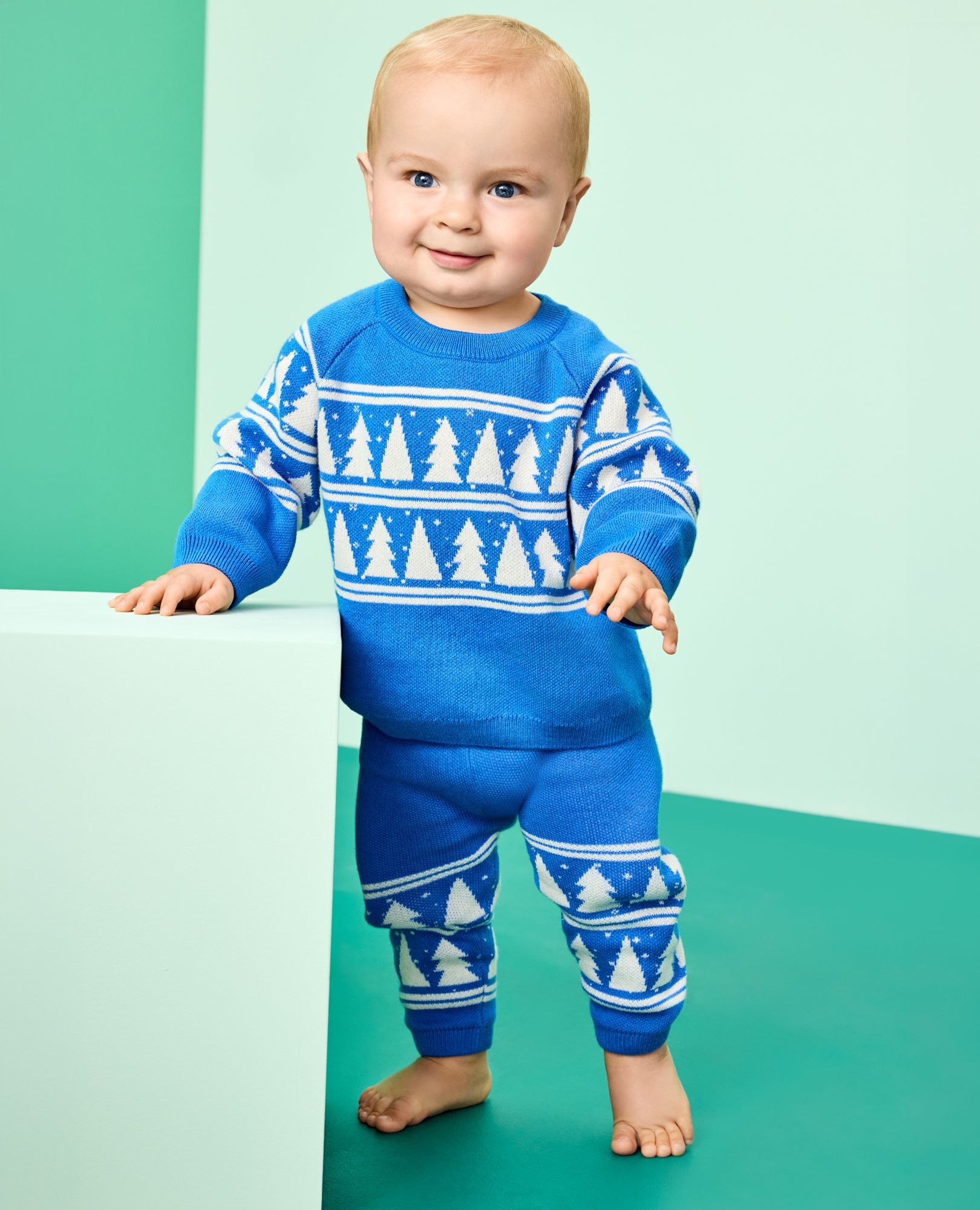 Baby Holiday Sweater & Pants Set