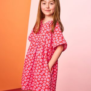 V-Neck Dress with Pockets