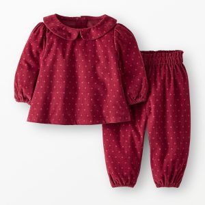 Baby Collared Corduroy Top & Pants Set