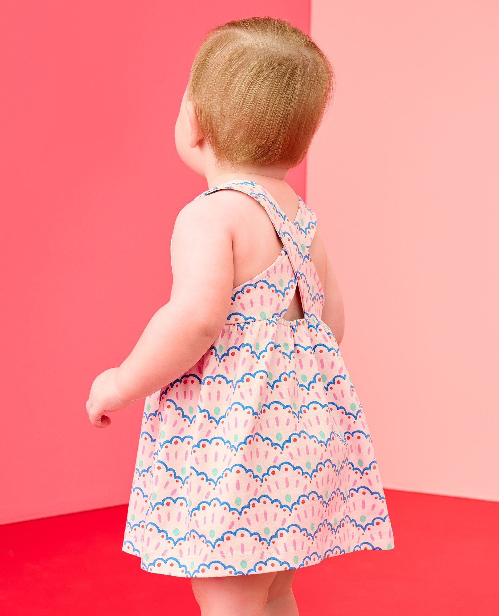 Baby Crossback Dress & Bloomers Set - Image 4