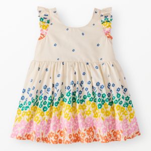 Baby Ruffle Sleeve Poplin Dress