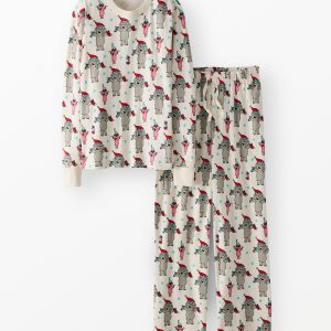 Adult Elephant & Piggie Holiday Relaxed Fit Pajama Set