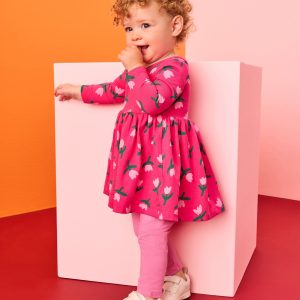 Baby Long Sleeve Skater Dress & Leggings Set