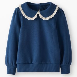 French Terry Collared Sweatshirt