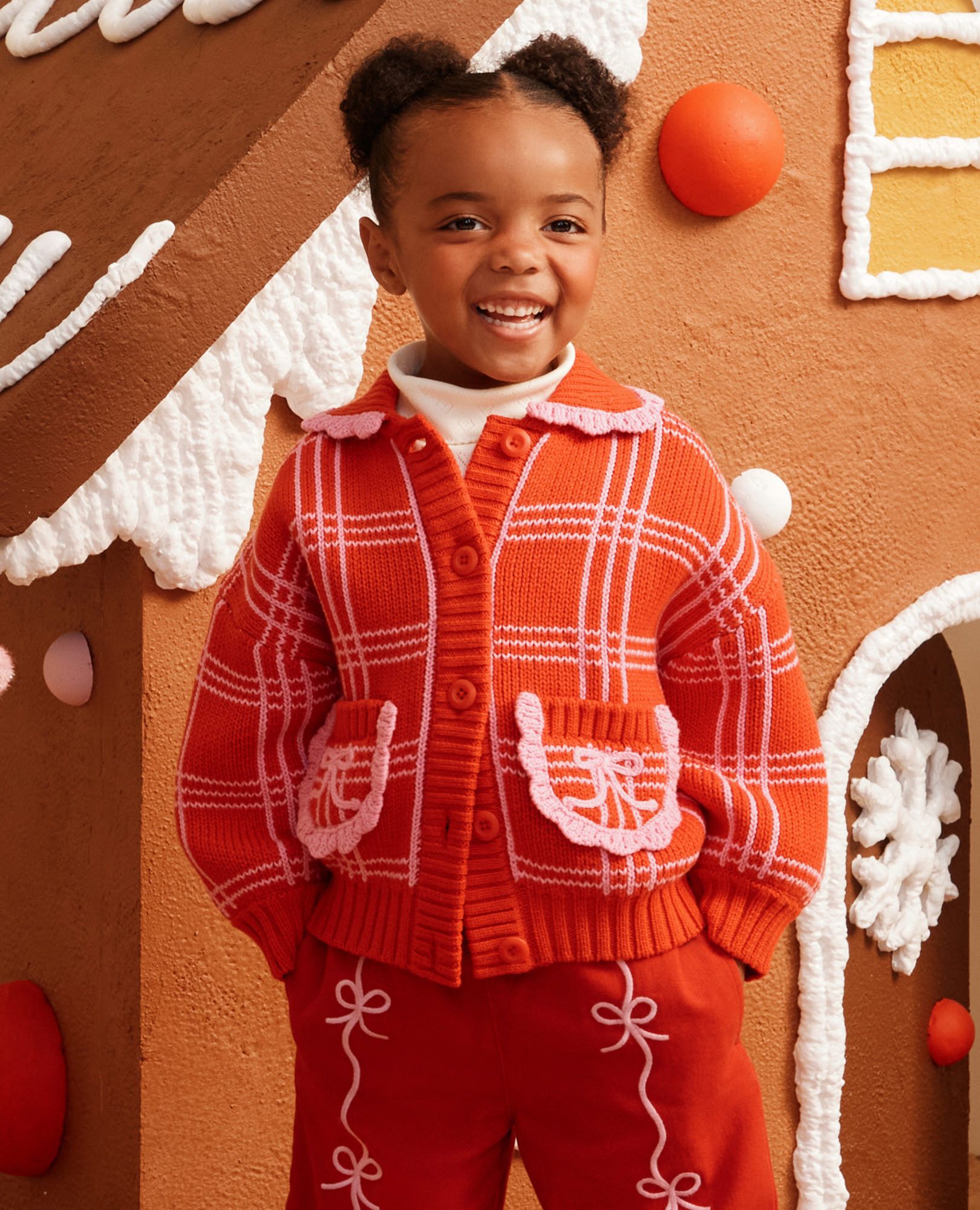 Long Sleeve Pointelle Heart Turtleneck Top - Image 14
