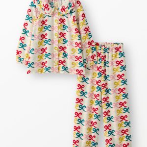 Holiday Flannel Ruffle Pajama Set