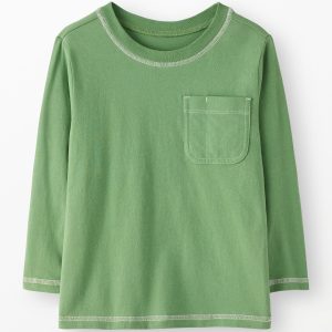 Long Sleeve Relaxed Fit Pocket T-Shirt