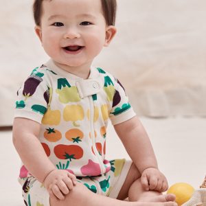 Baby Earth Day 2-Way Zip Shortie Sleeper