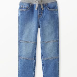 Slim Fit Denim Pull-On Pants