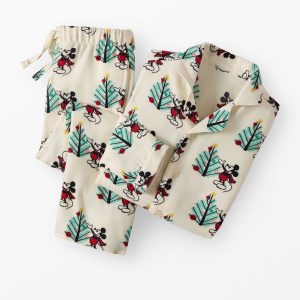 Disney Mickey Mouse Holiday Flannel Pajama Set