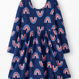 Long Sleeve Skater Dress with Pockets