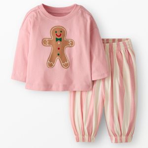 Baby Holiday Long Sleeve Graphic T-Shirt & Pants Set