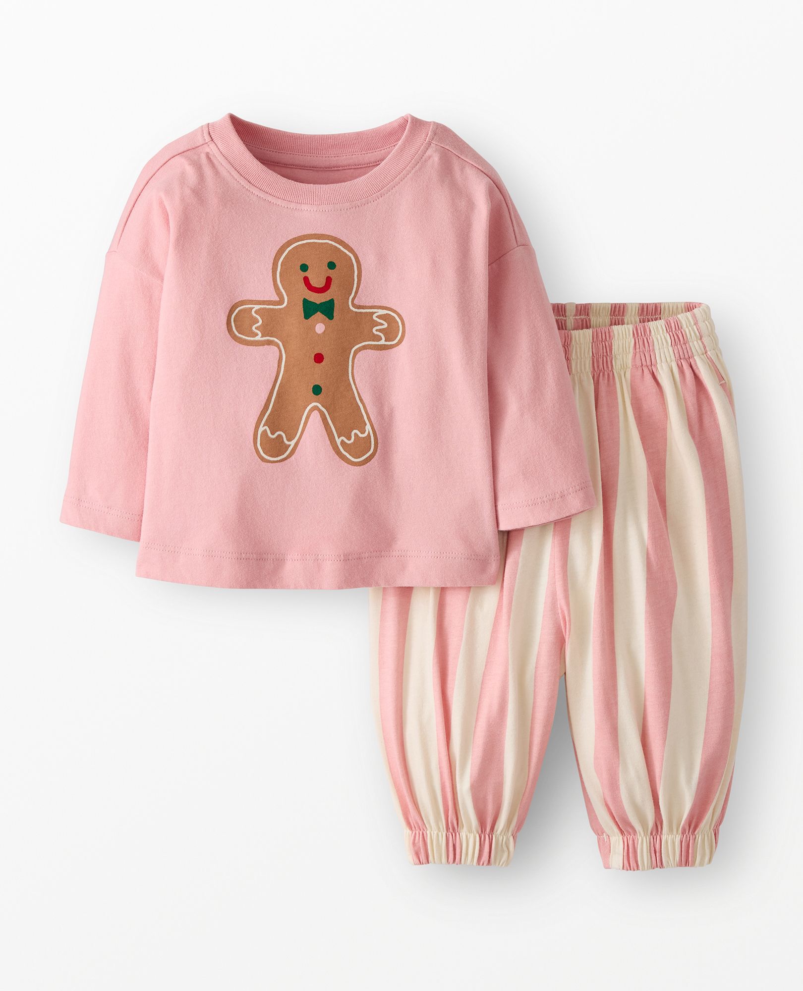 Baby Holiday Long Sleeve Graphic T-Shirt & Pants Set