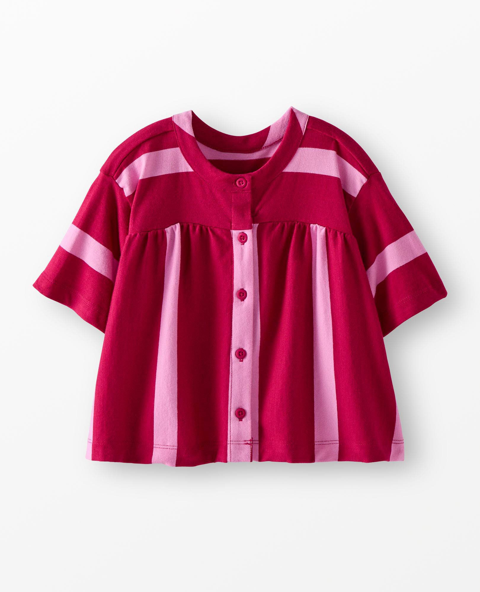 Striped Button Front Shirt - Image 3