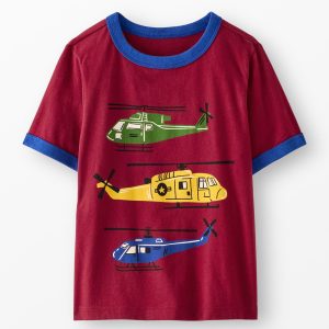 Classic Fit Graphic Ringer T-Shirt