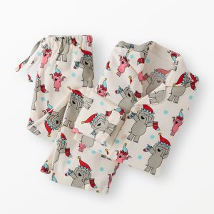 Elephant & Piggie Holiday Flannel Pajama Set