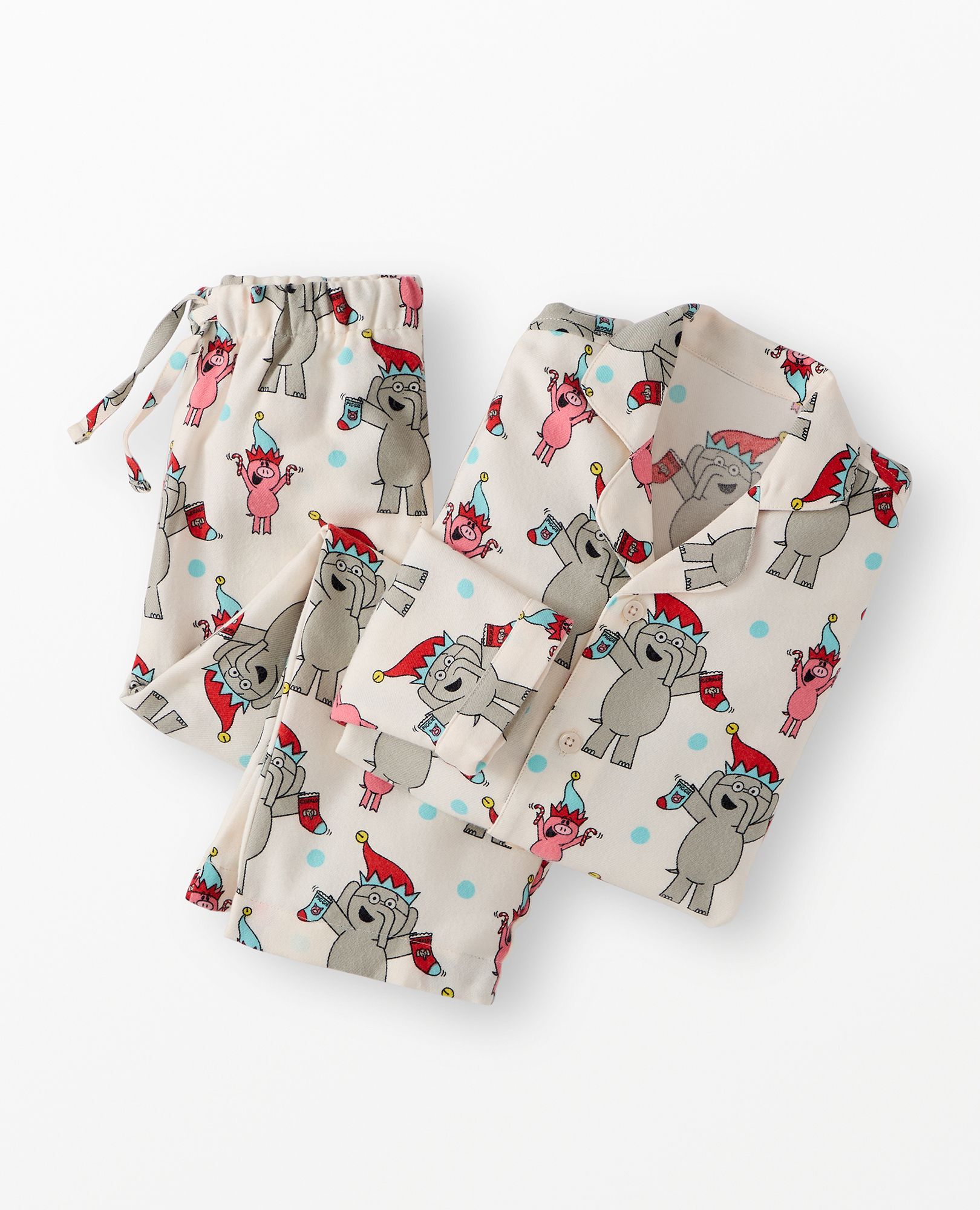 Elephant & Piggie Holiday Flannel Pajama Set