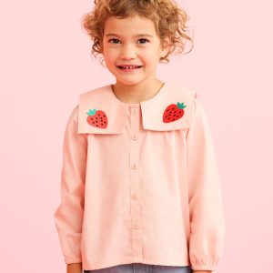 Long Sleeve Poplin Button Up Shirt