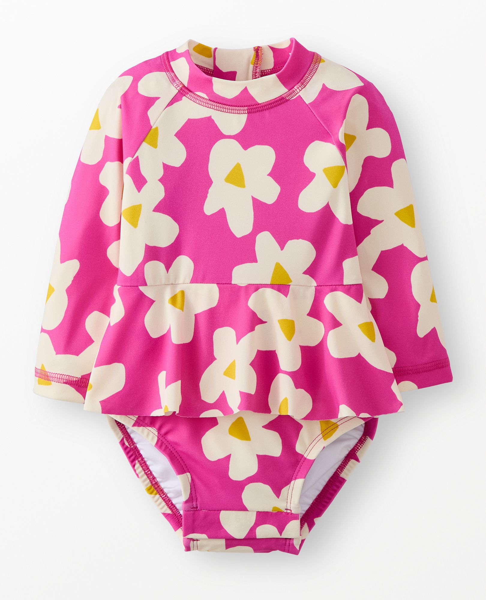 Baby One-Piece Skirted Rashguard Swimsuit - Image 6