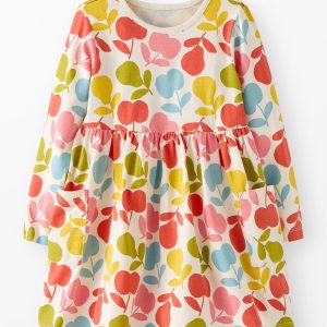 Halloween Long Sleeve Playground Dress with Pockets