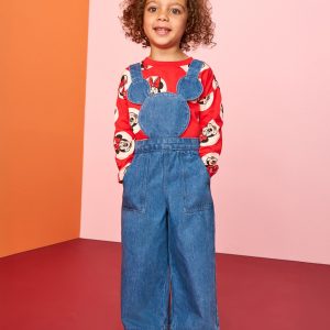 Disney Mickey Mouse Denim Overalls