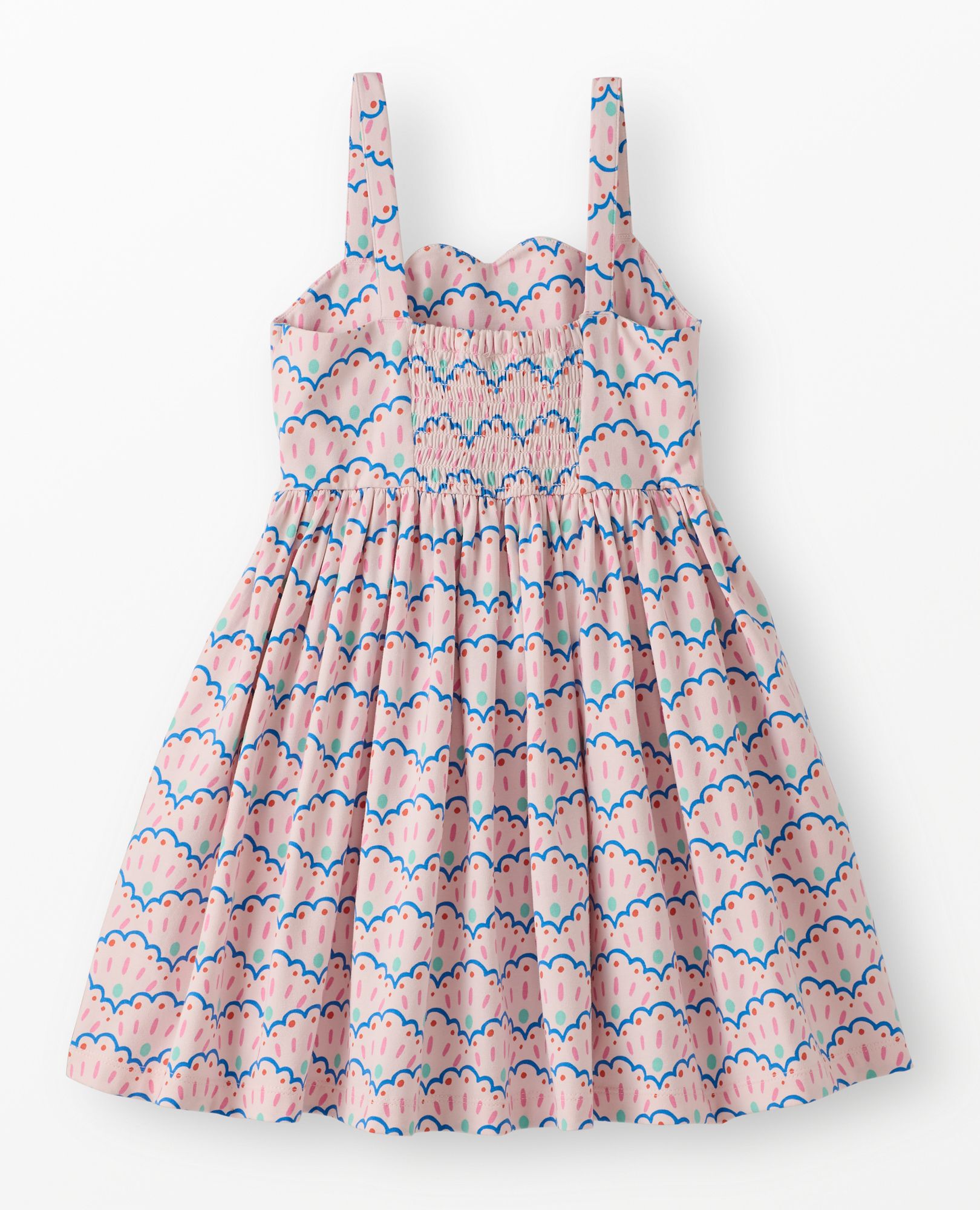 Sleeveless Scalloped Skater Dress with Pockets - Image 3