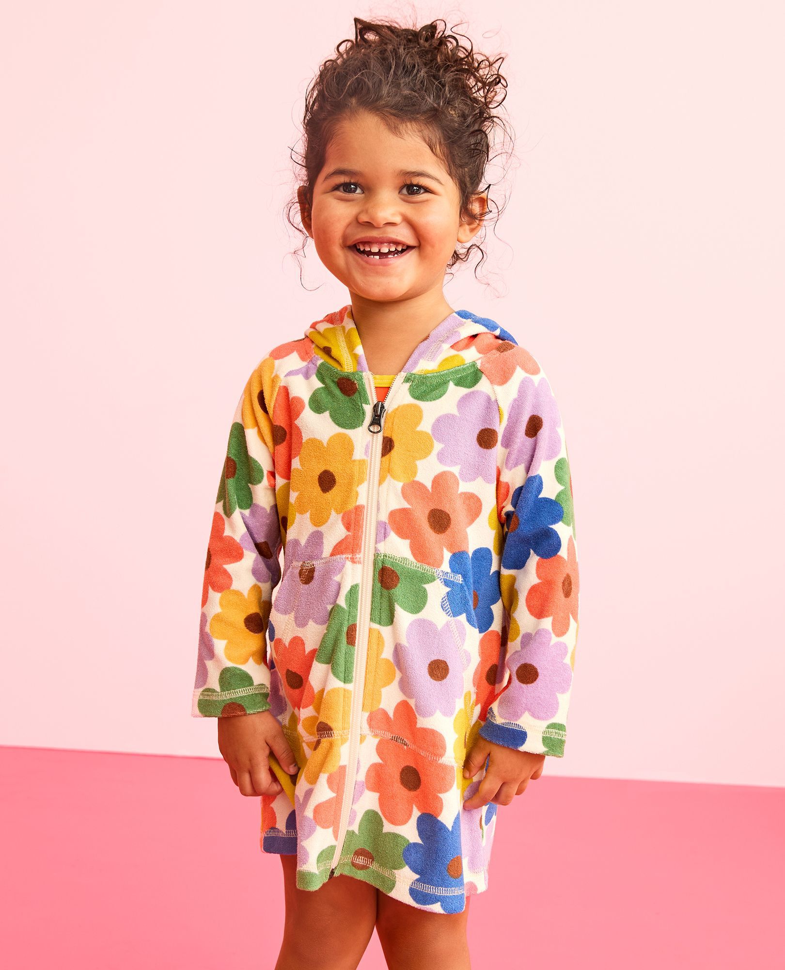 Long Sleeve Loop Terry Hoodie Cover Up - Image 6