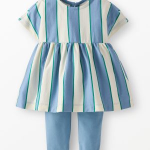 Baby Dolman Sleeve Dress & Leggings Set