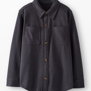 French Terry Button Up Shirt