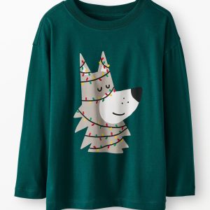 Holiday Long Sleeve Relaxed Fit Graphic T-Shirt