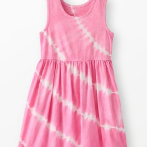 Sleeveless Tie-Dye Dress with Pockets
