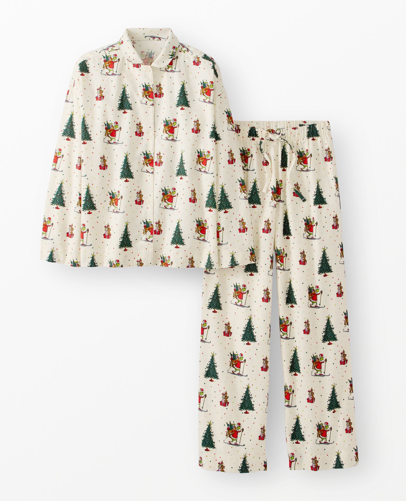 Women's Dr. Seuss Grinch Flannel Pajama Set