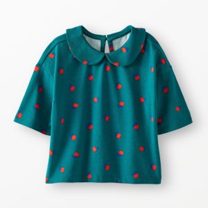 Elbow-Sleeve Collared T-Shirt