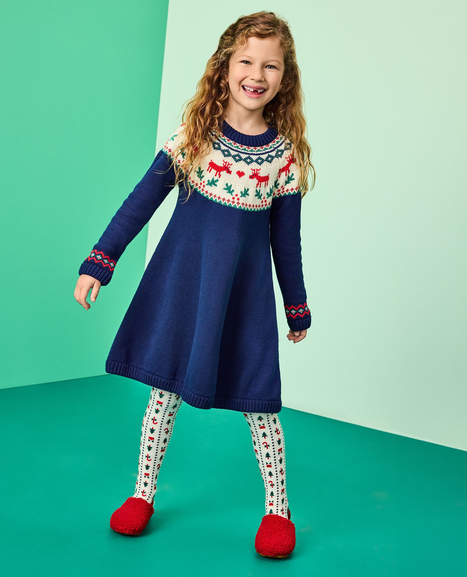 Holiday Dear Deer Sweater Dress - Image 3