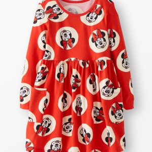 Disney Minnie Mouse Long Sleeve Dress with Pockets
