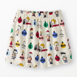 Women's Peanuts Holiday Flannel Pajama Shorts