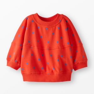 3/4 Sleeve French Terry Bubble Sweatshirt